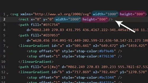 Add rect element as the background